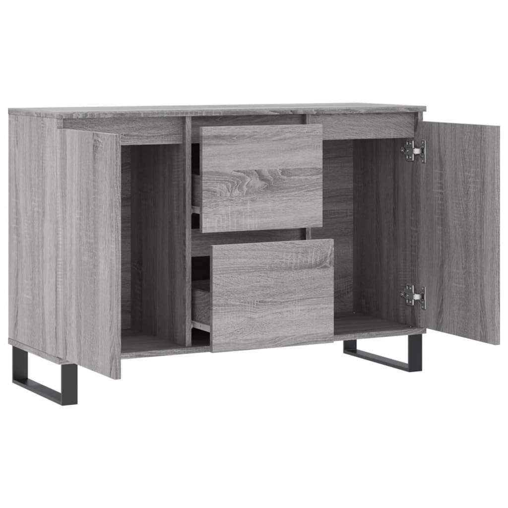 Servanta, gri sonoma, 104x35x70 cm, lemn prelucrat — imaginea 6
