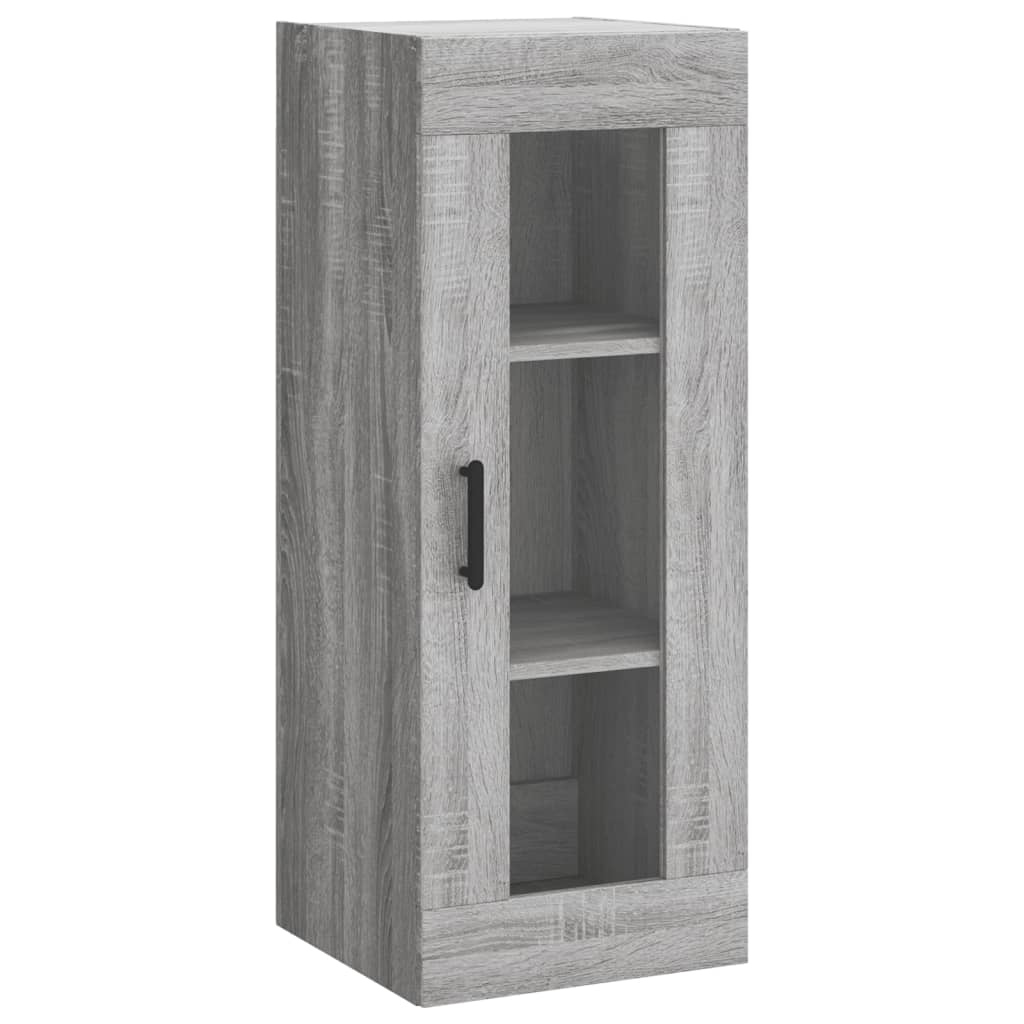 Dulap inalt, gri sonoma, 34,5x34x180 cm, lemn prelucrat — imaginea 5