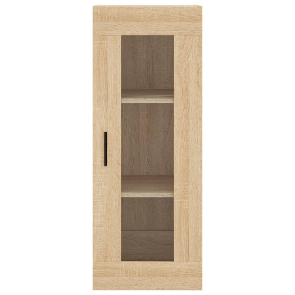 Dulap inalt, stejar sonoma, 34,5x34x180 cm, lemn prelucrat — imaginea 6
