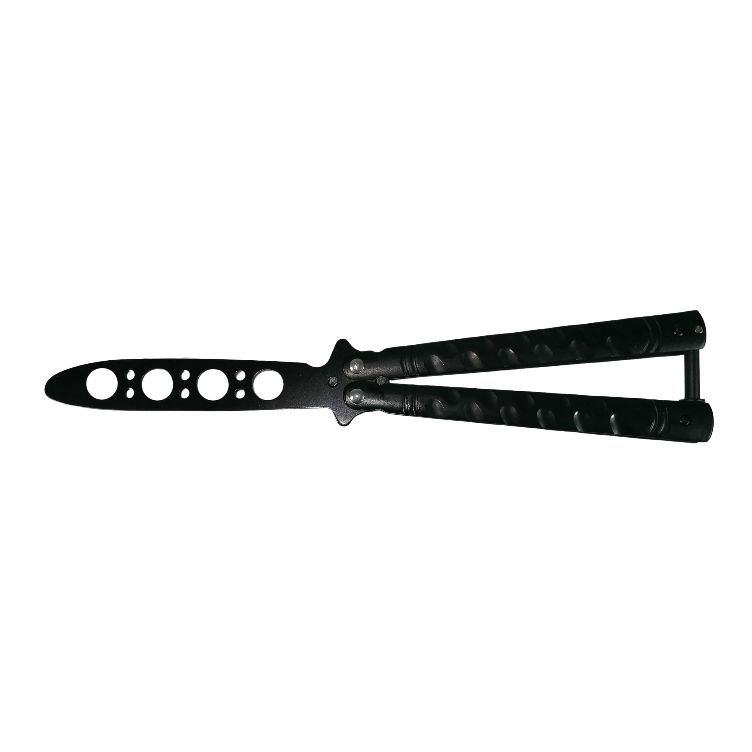 Set briceag fluture, rozeta si 6 cutite de aruncat, IdeallStore®, otel inoxidabil, negru - 3 | YEO