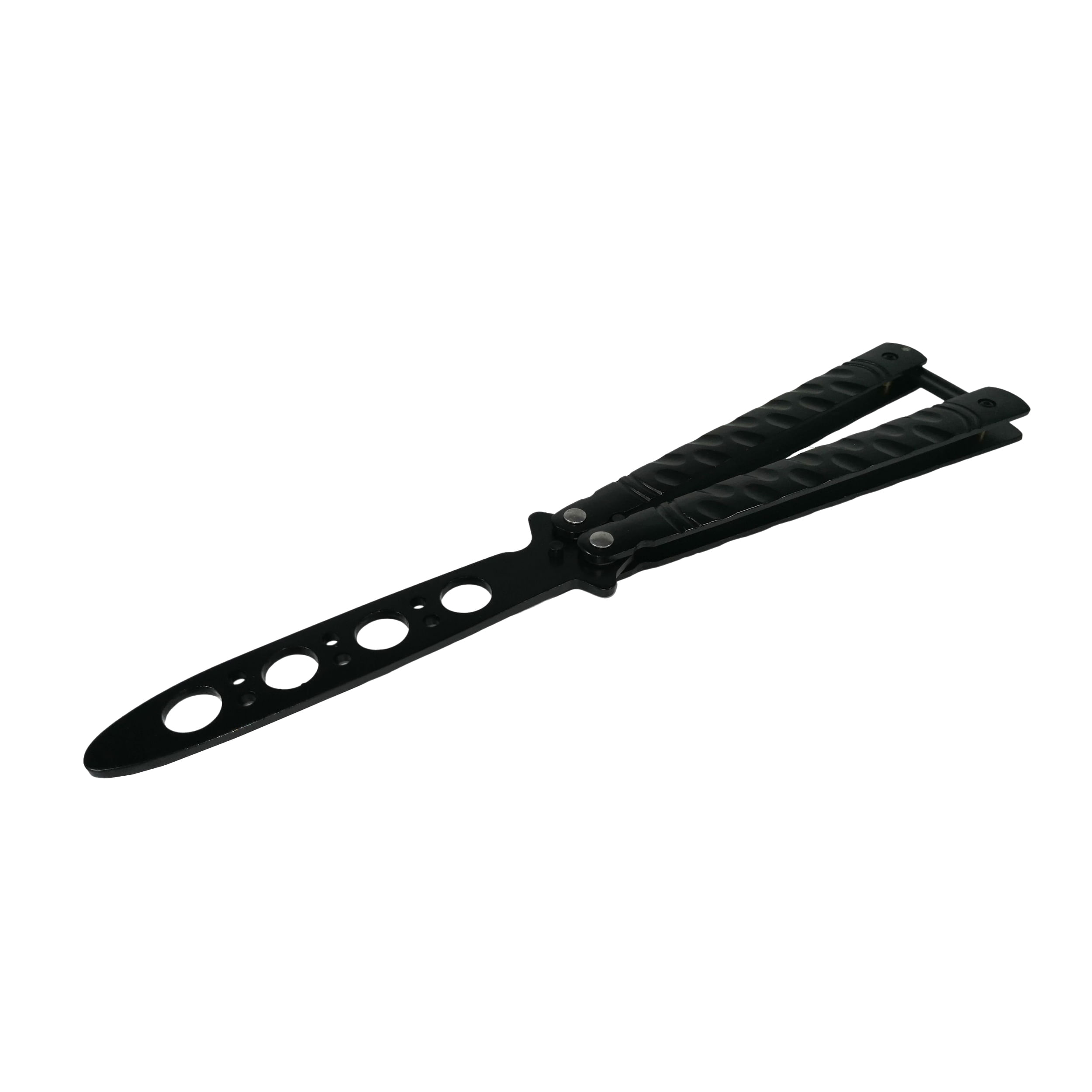 Set briceag fluture, rozeta si 6 cutite de aruncat, IdeallStore®, otel inoxidabil, negru - 4 | YEO