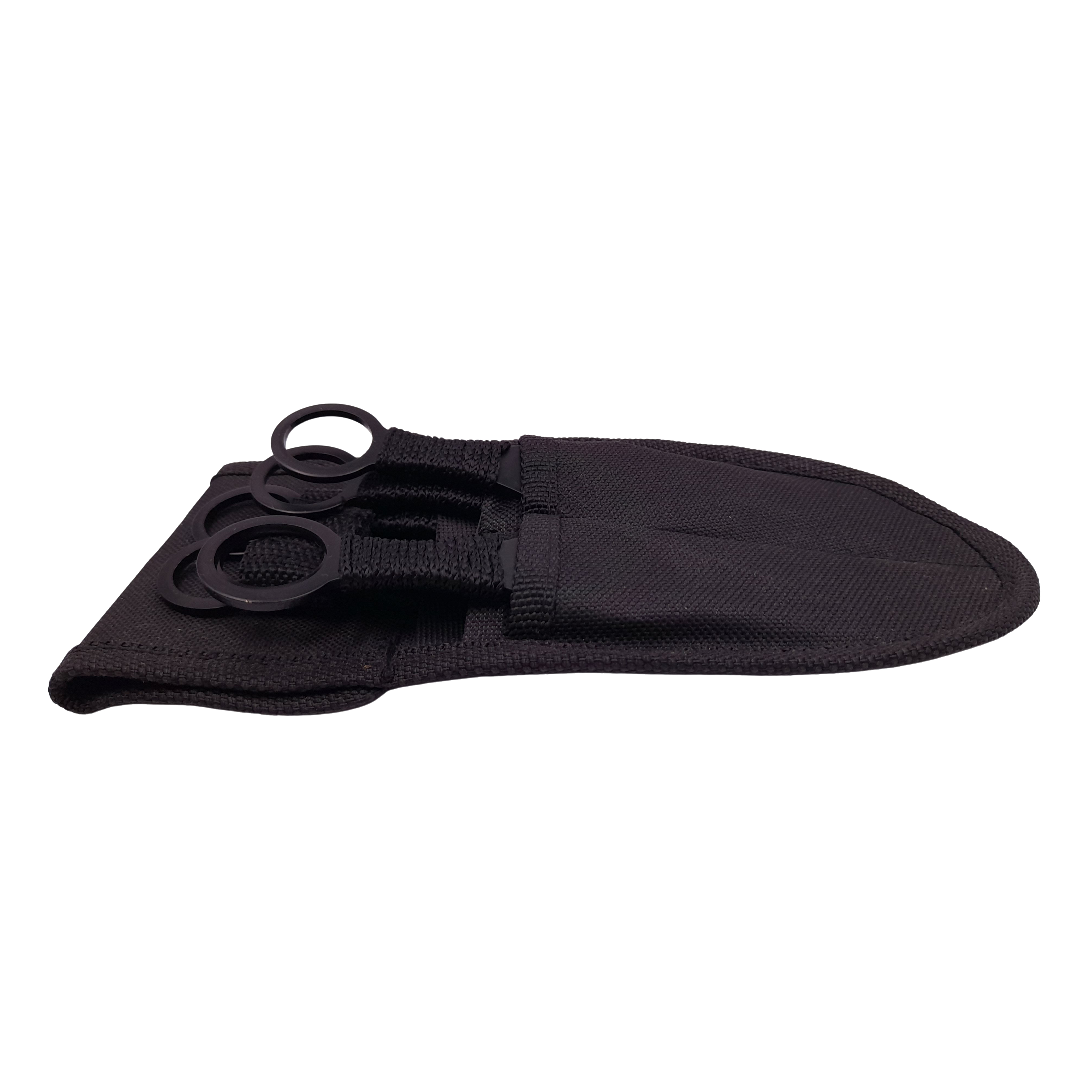 Set Briceag fluture si sase cutite de aruncat, Black Fury, IdeallStore®, otel inoxidabil, teaca inclusa - 1 | YEO