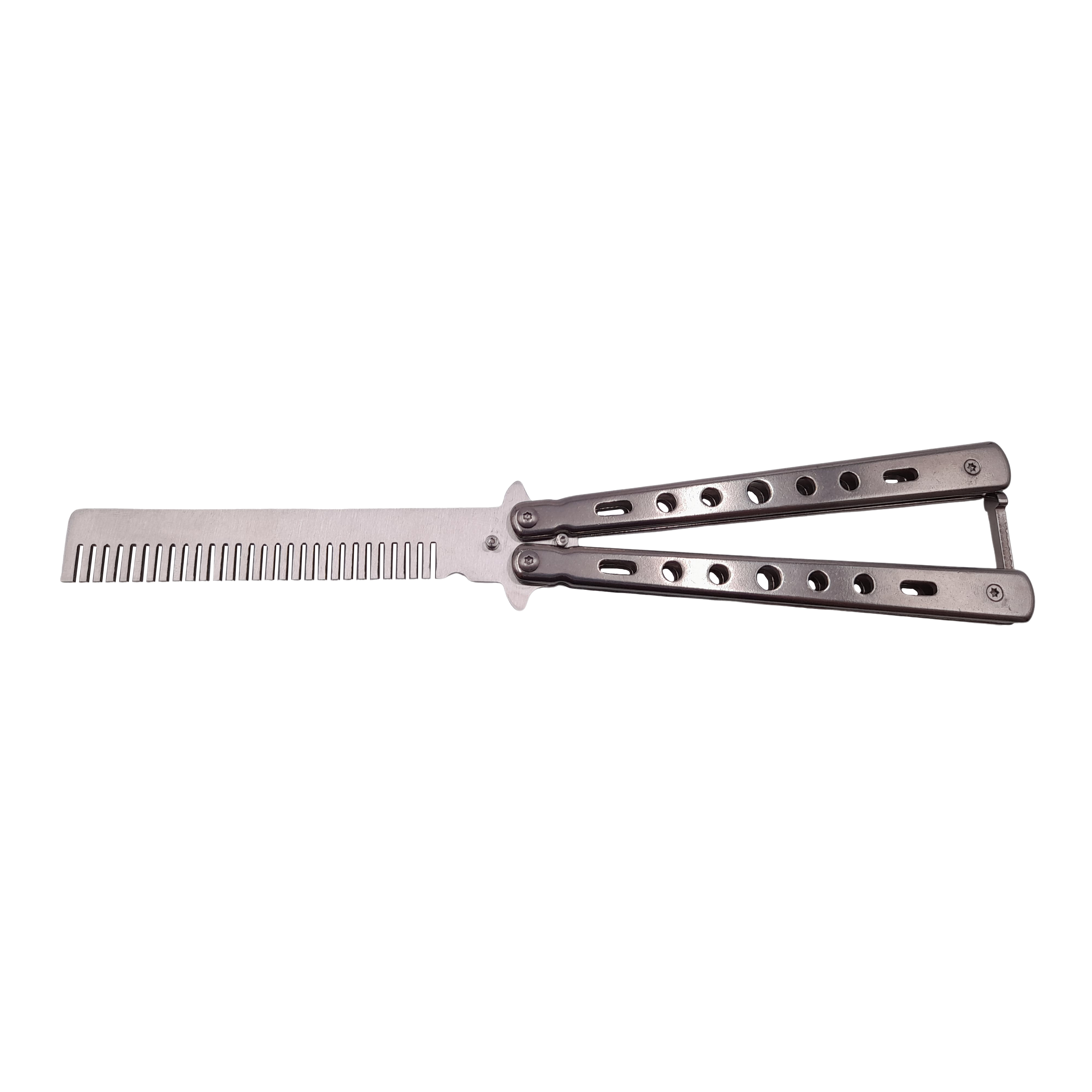 Set Briceag fluture si 3 Cutite de aruncat, IdeallStore®, Otel inoxidabil,