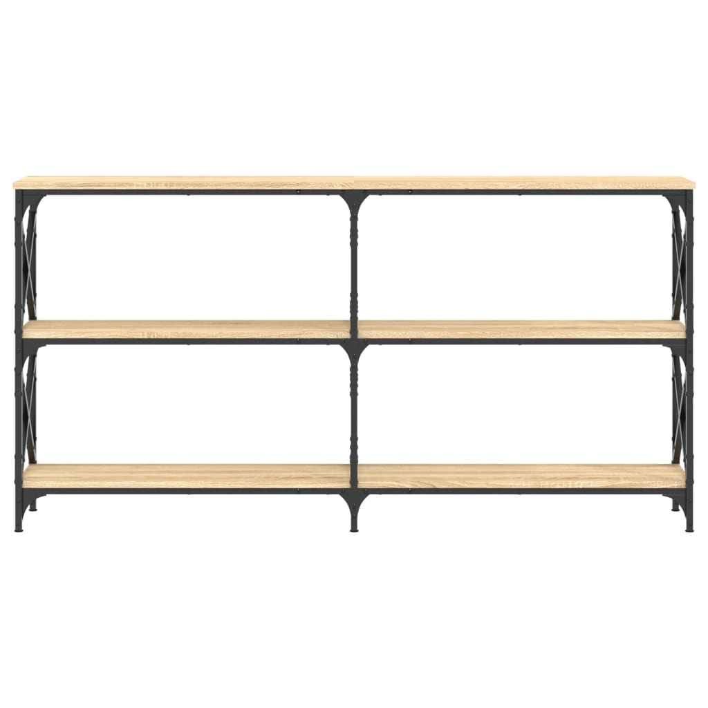 Masuta consola, stejar sonoma, 156x28x80,5 cm, lemn prelucrat — imaginea 4