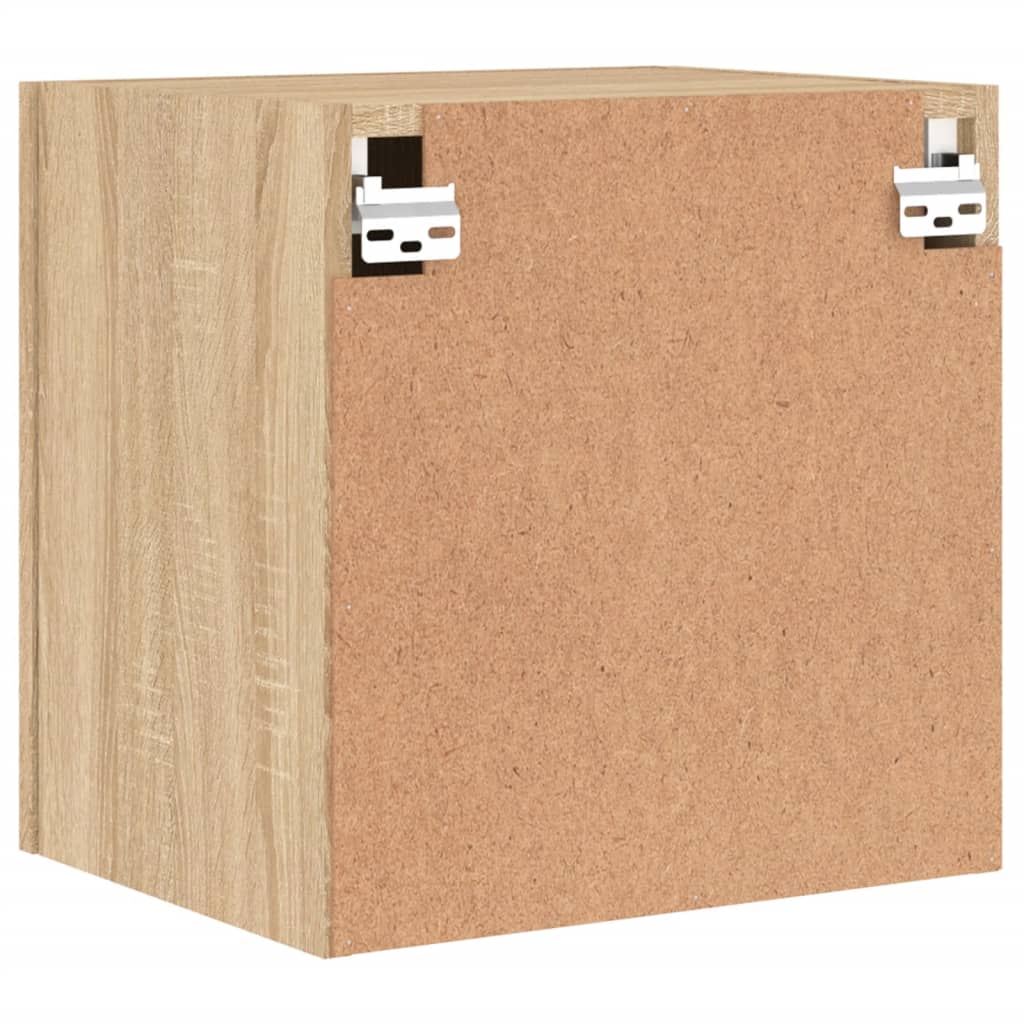 Comoda TV de perete, stejar sonoma 40,5x30x40 cm lemn prelucrat — imaginea 9