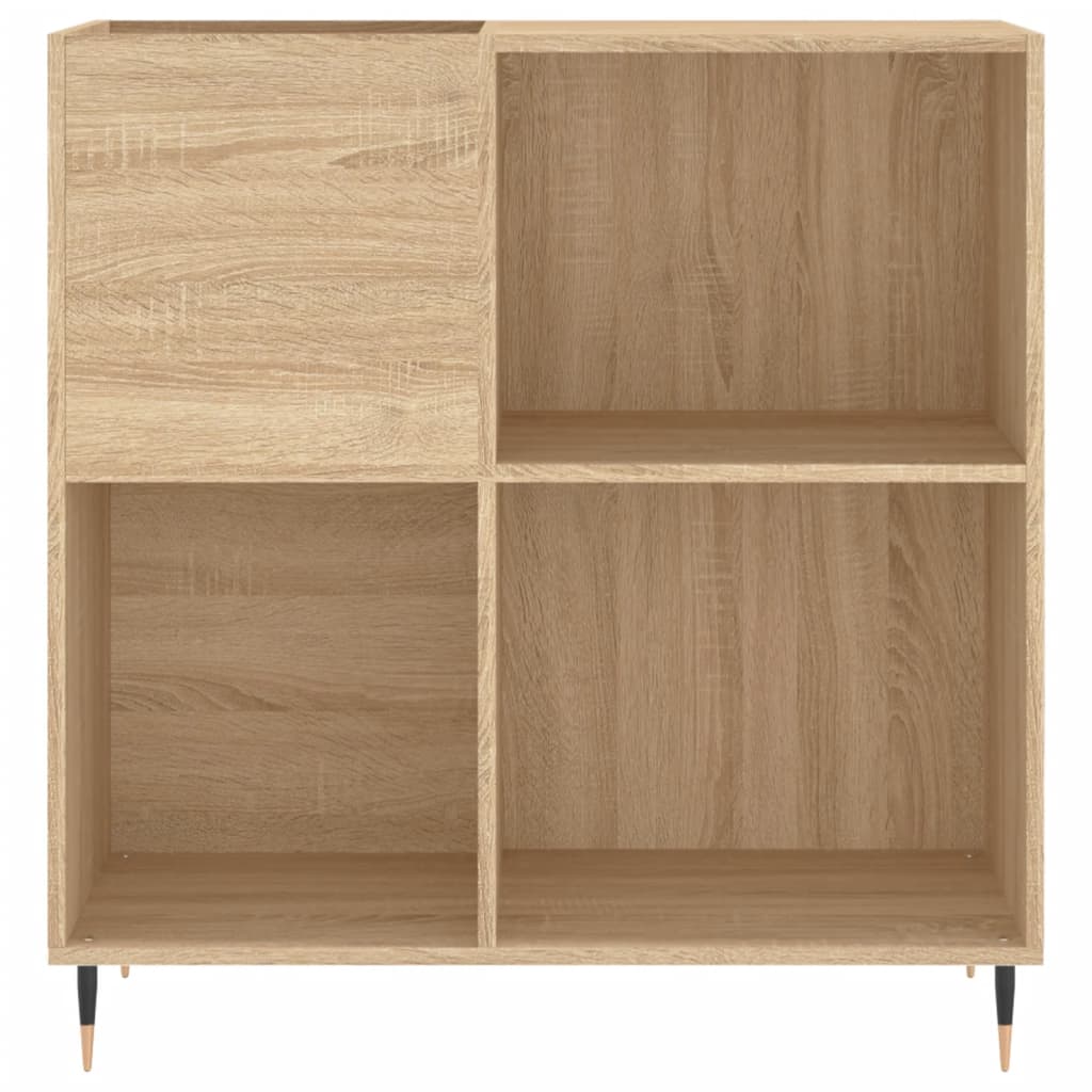 Dulap pentru discuri stejar sonoma 84,5x38x89 cm lemn compozit — imaginea 4