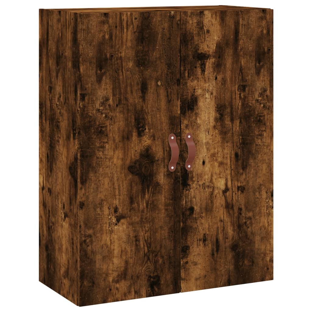 Dulap montat pe perete, stejar fumuriu, 69,5x34x90 cm