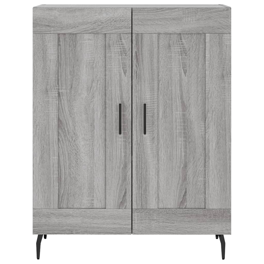 Dulap inalt, gri sonoma, 69,5x34x180 cm, lemn compozit — imaginea 8