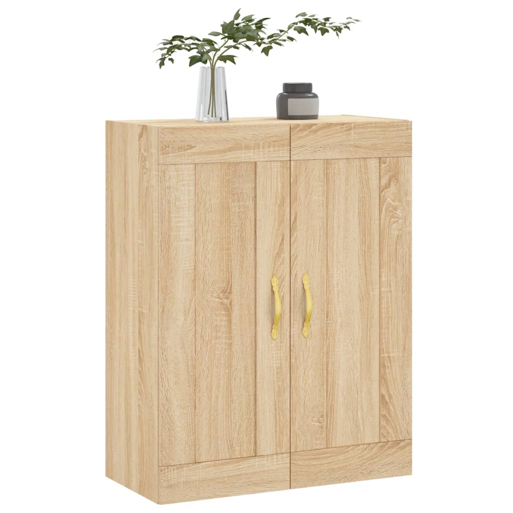Dulap TV pe perete stejar sonoma, 69,5x34x90 cm, lemn prelucrat — imaginea 4