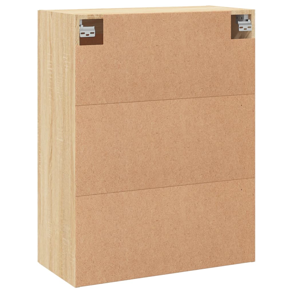 Dulap TV pe perete stejar sonoma, 69,5x34x90 cm, lemn prelucrat — imaginea 9