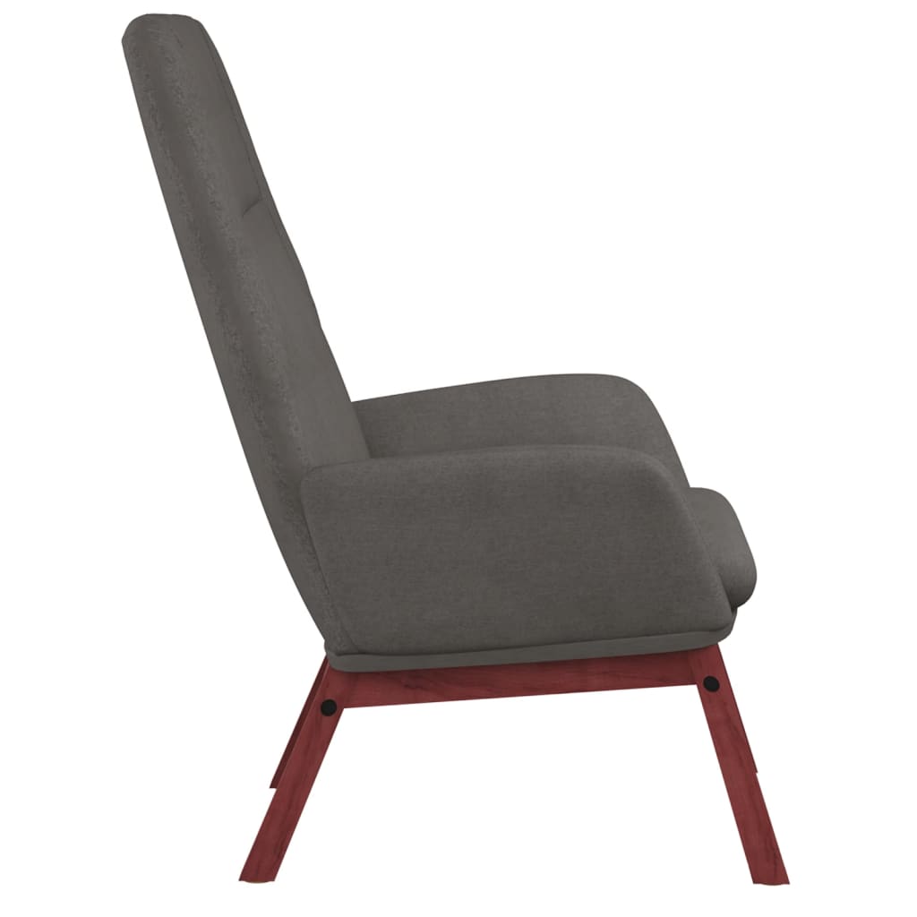Fotoliu de relaxare cu taburet, gri deschis, textil — imaginea 5