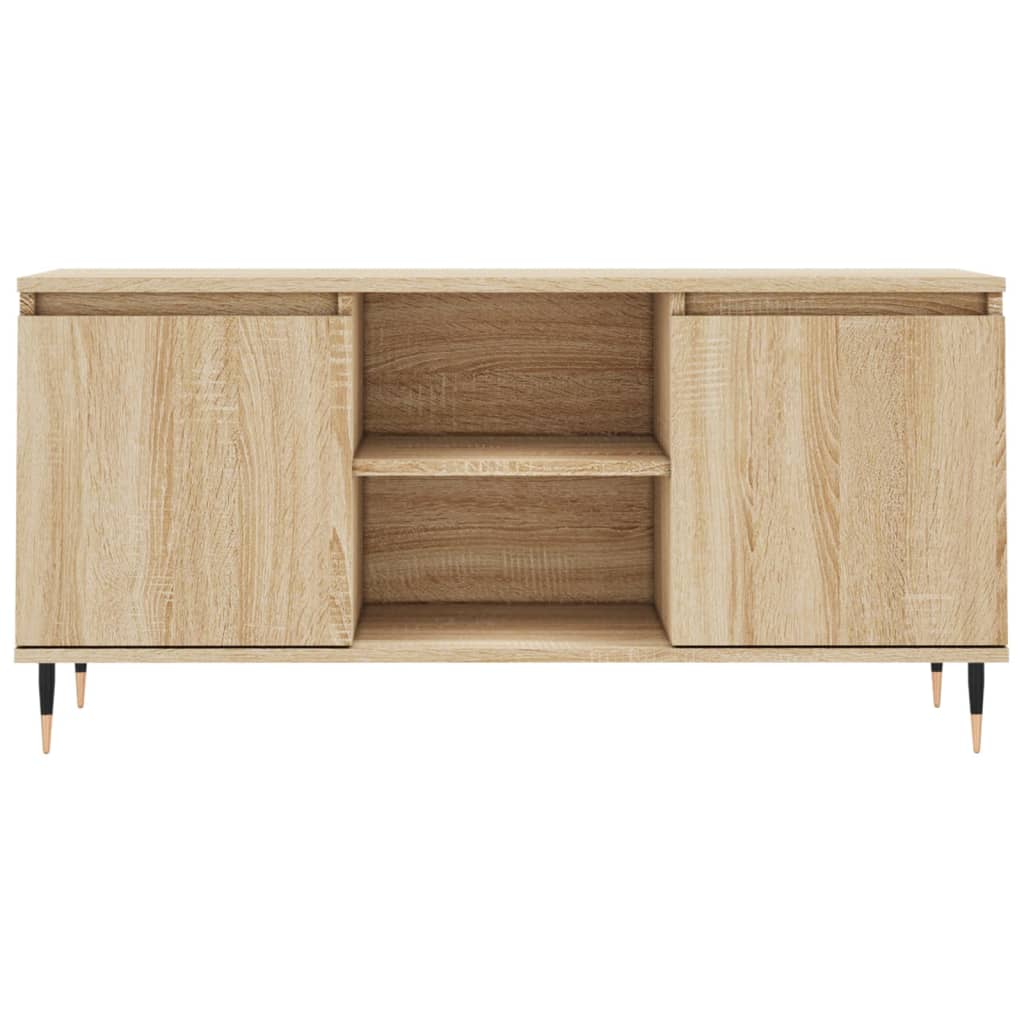 Comoda TV, stejar sonoma, 104x35x50 cm, lemn compozit — imaginea 5