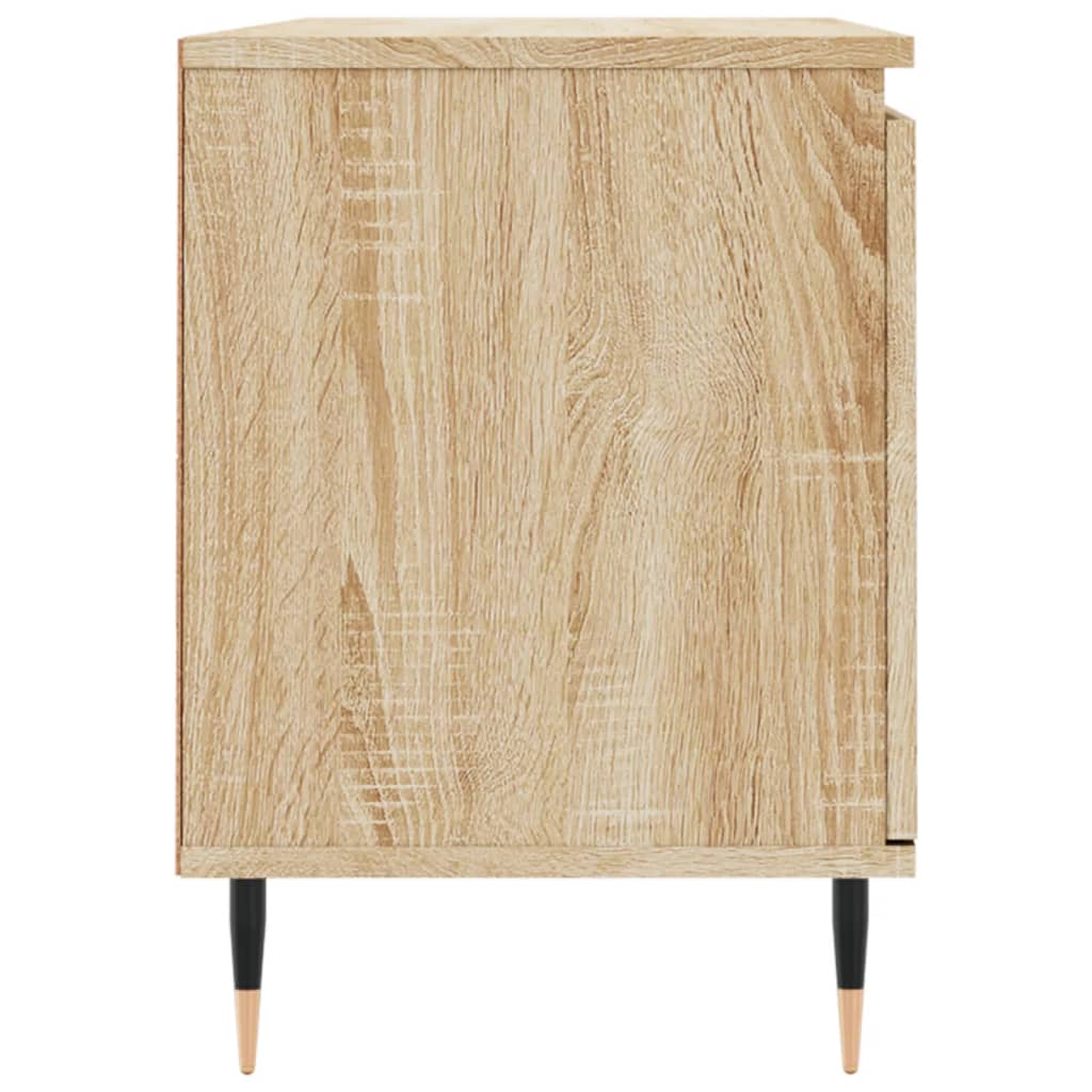 Comoda TV, stejar sonoma, 104x35x50 cm, lemn compozit — imaginea 7