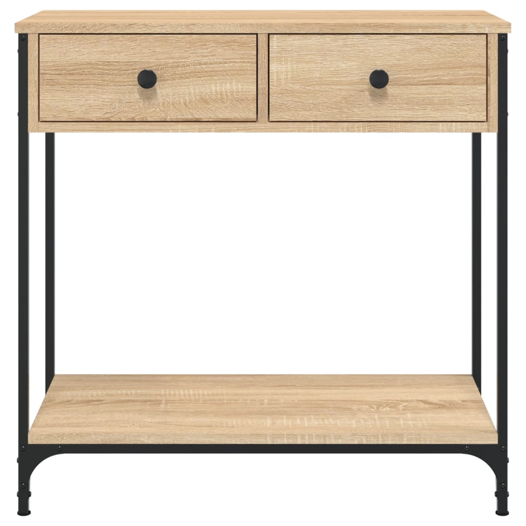 Masa consola, stejar sonoma, 75x34,5x75 cm, lemn prelucrat — imaginea 6