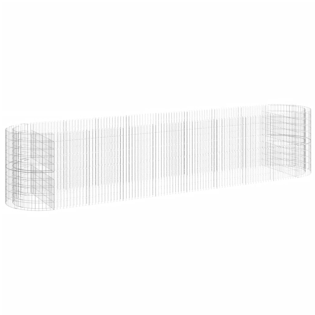 Strat inaltat gabion