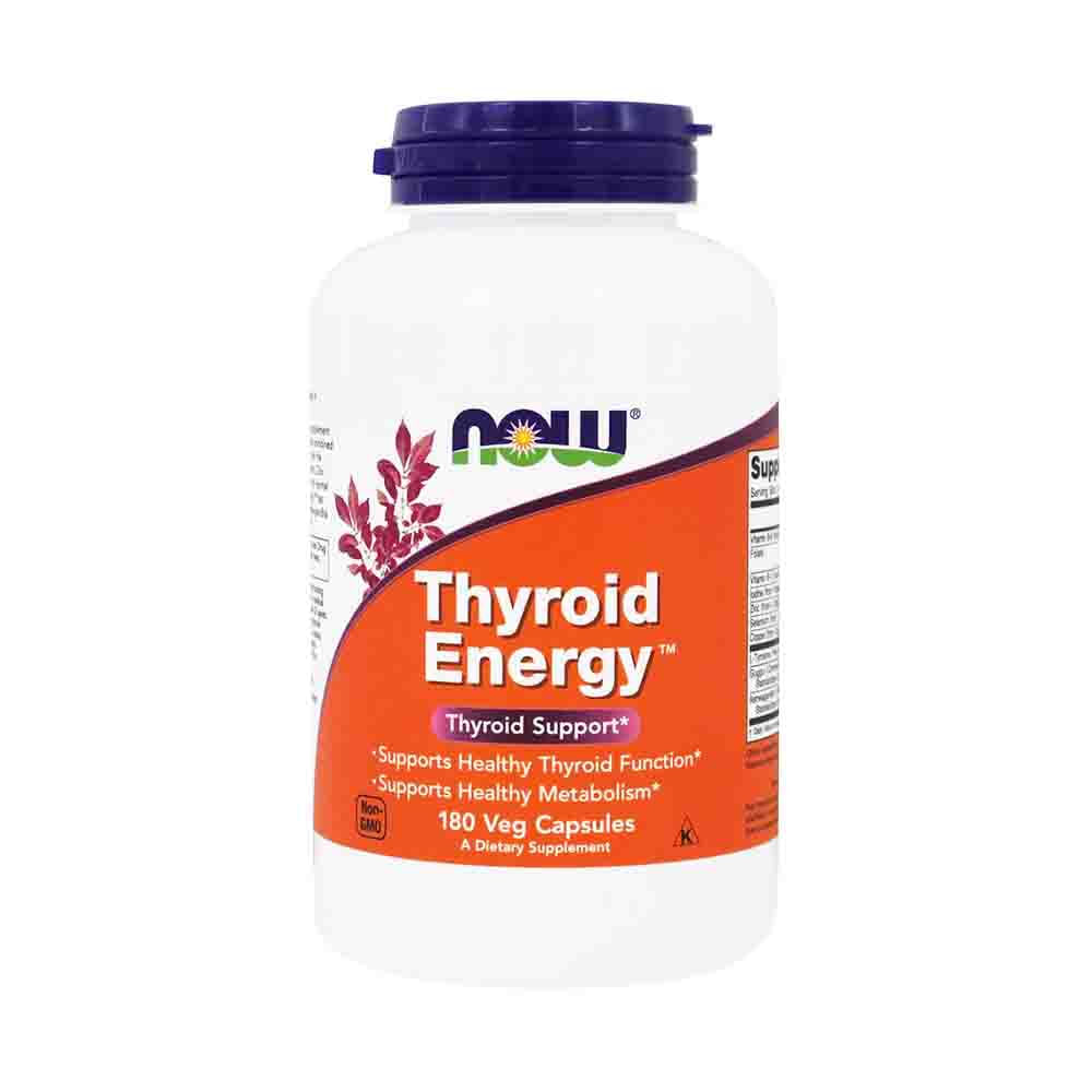 Thyroid Energy Glanda Tiroida, Now Foods, 180 capsule
