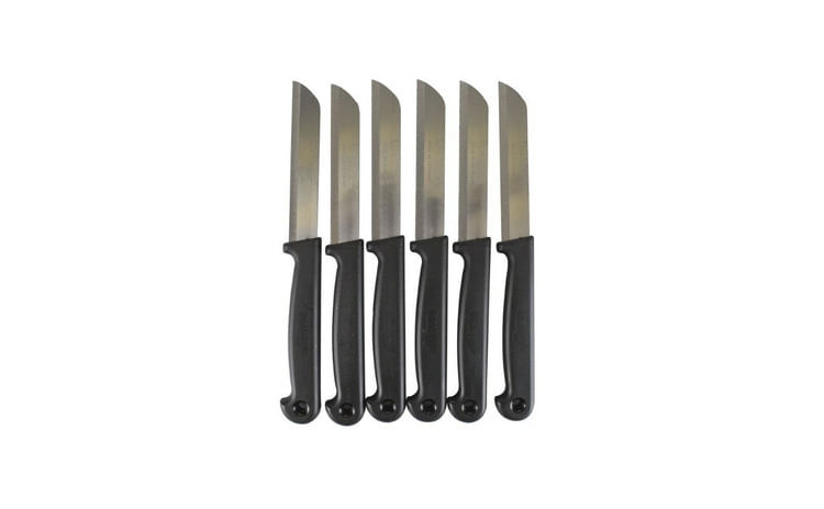 Set cutite pentru bucatarie, negru, 12 buc in set, dimensiunea 6,5cm — imaginea 2