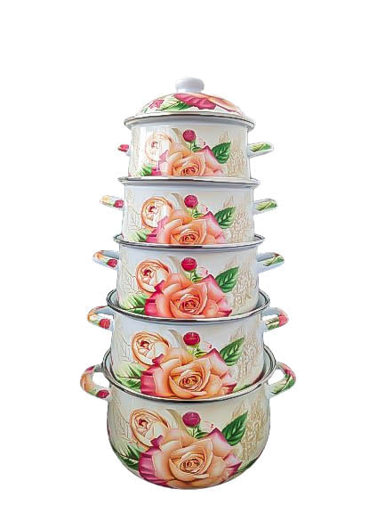 Set 5 oale emailate, Longfei Group, 1.8l/3.3l/4l/5.3/6.4, Trandafiri