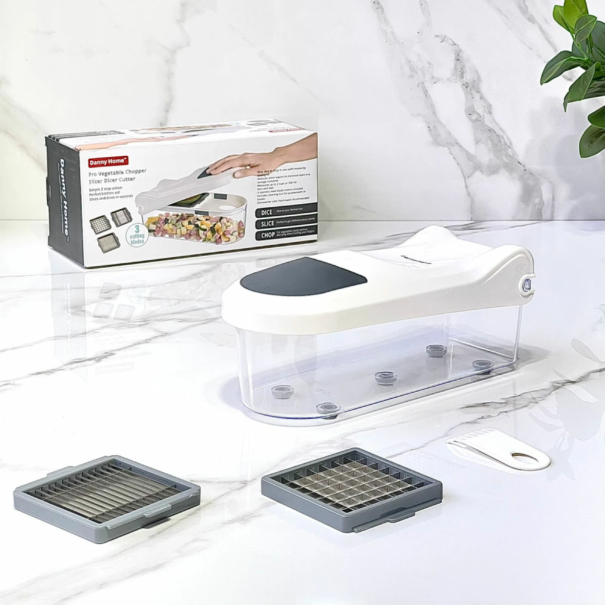Taietor pentru legume cuburi si sticksuri, Danny Home - imagine 2
