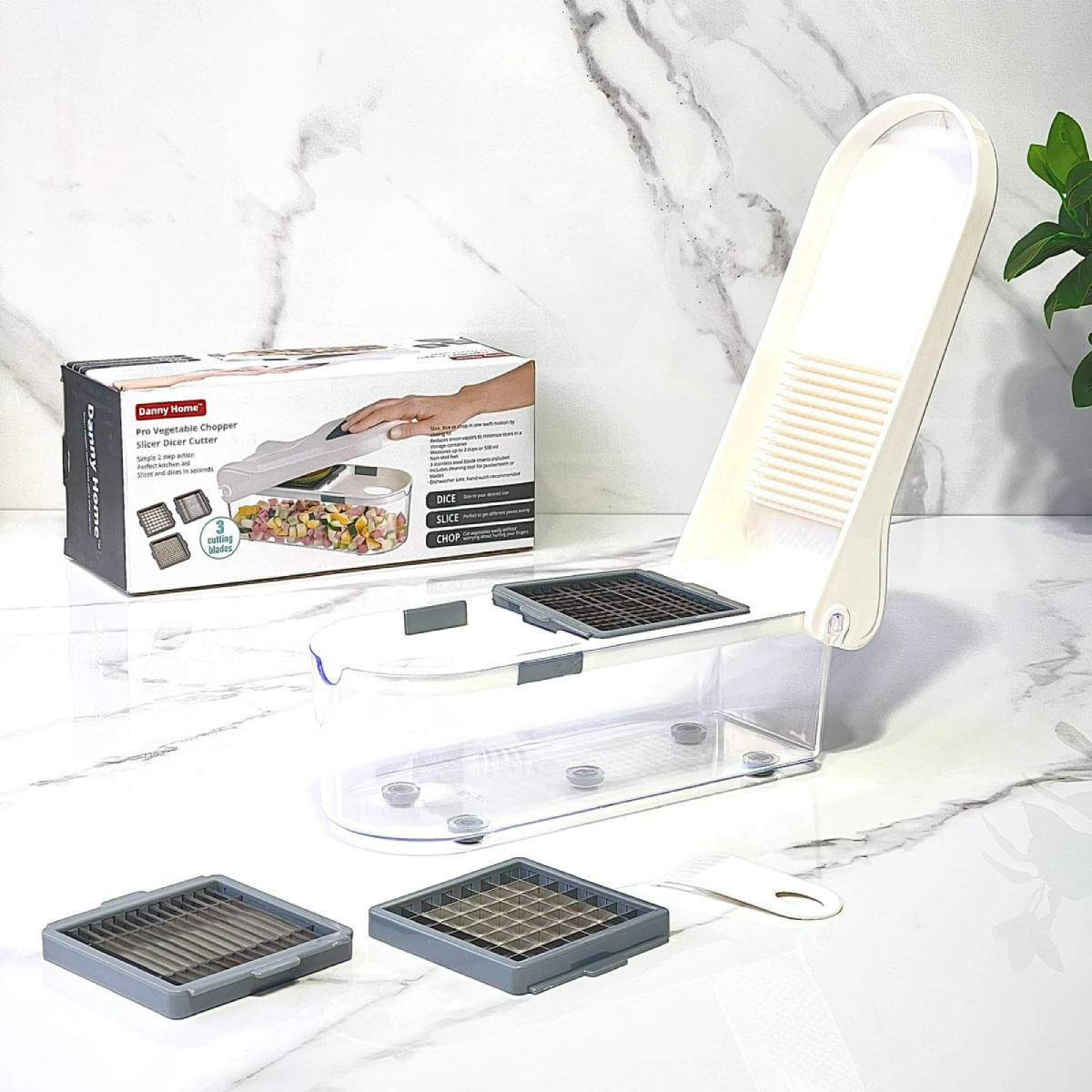 Taietor pentru legume cuburi si sticksuri, Danny Home - imagine 4