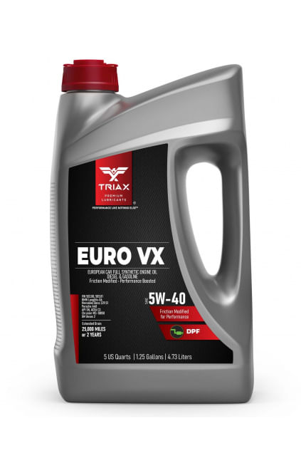 TRIAX Euro VX 5W-40 Full Synthetic DPF | BMW LL-04 | MB 229.51