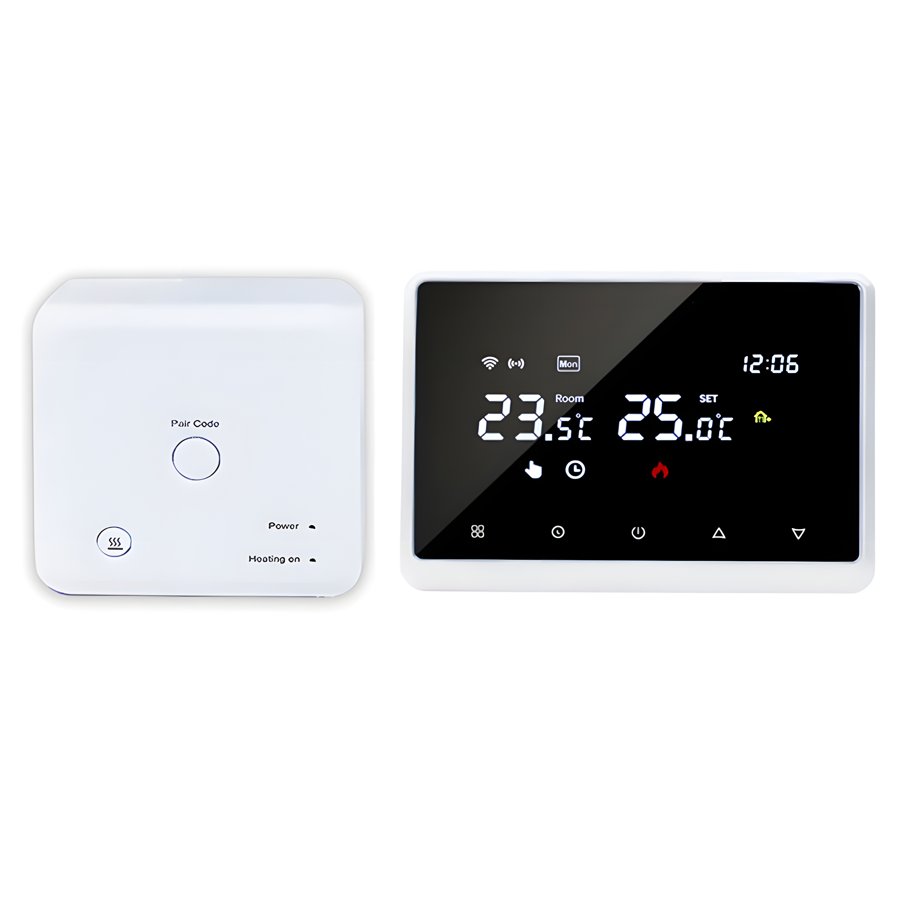 Termostat de Ambient Inteligent, BLEKSY®, Wifi, Wireless, Control Prin Aplicatiile Tuya/Smart Life, Control Vocal, Alb