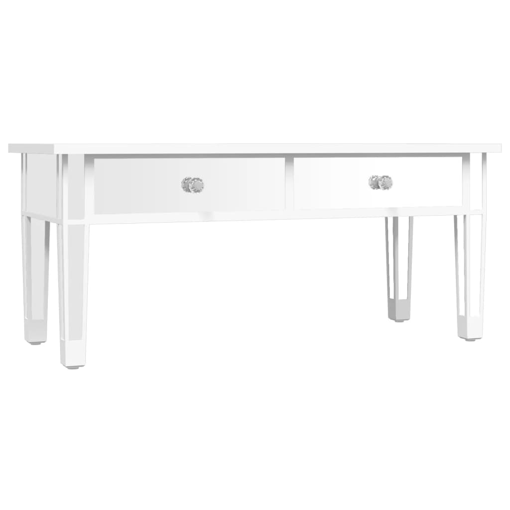 Masuta de cafea cu oglinda 106x45x45 cm lemn compozit si sticla