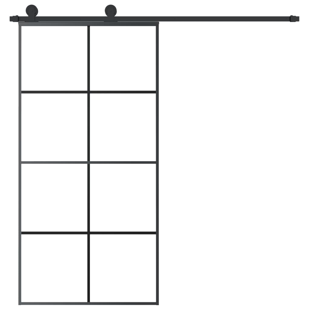 Usa glisanta cu set feronerie 102,5x205 cm sticla ESG/aluminiu — imaginea 3
