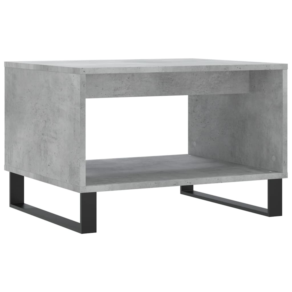 Masuta de cafea, gri beton, 60x50x40 cm, lemn prelucrat
