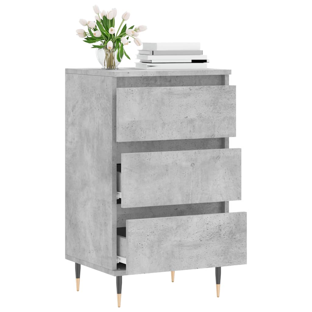 Servanta, gri beton, 40x35x70 cm, lemn prelucrat — imaginea 4