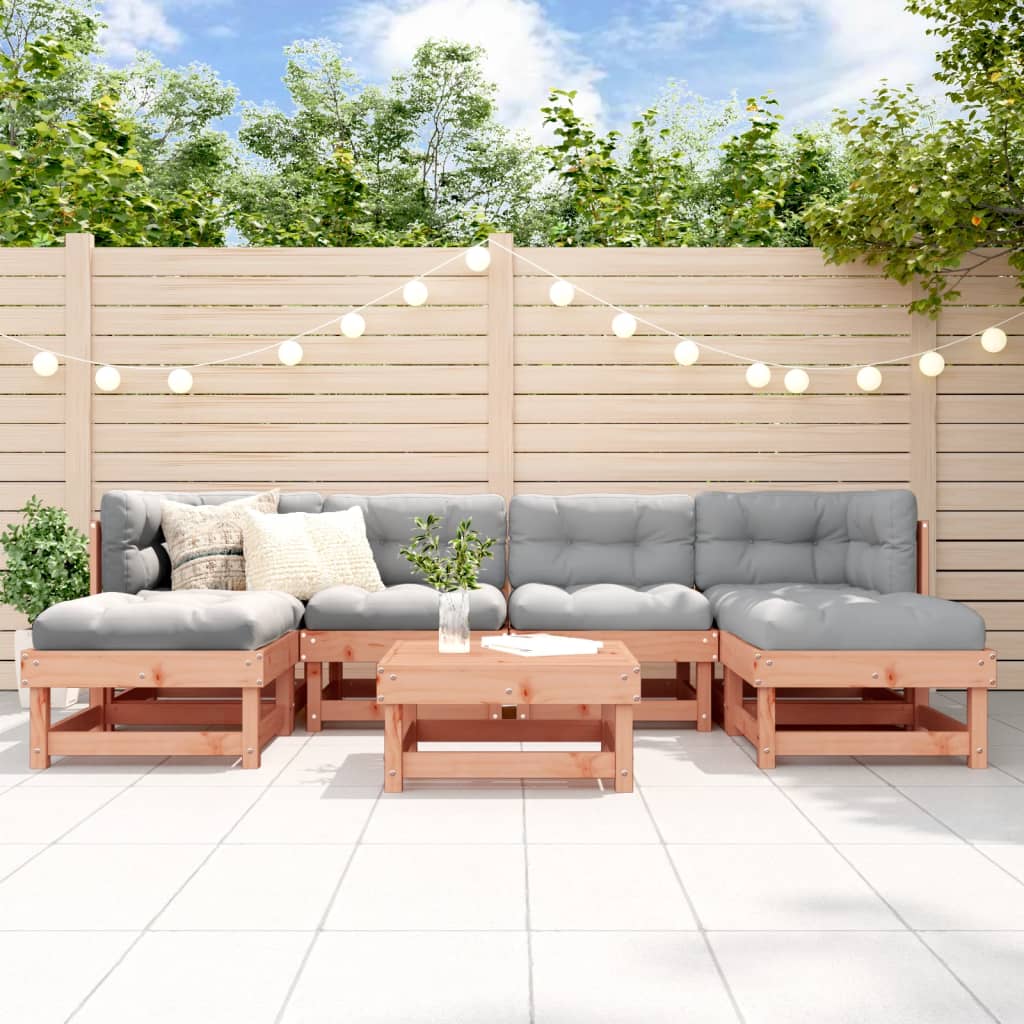 Set mobilier de gradina, 7 piese, lemn masiv douglas — imaginea 2