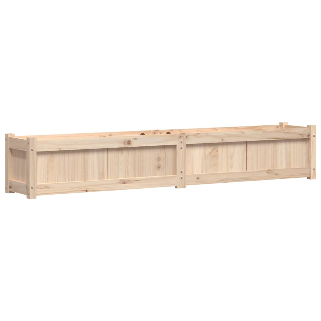 Jardiniere de gradina, 2 buc., lemn masiv de pin — imaginea 4