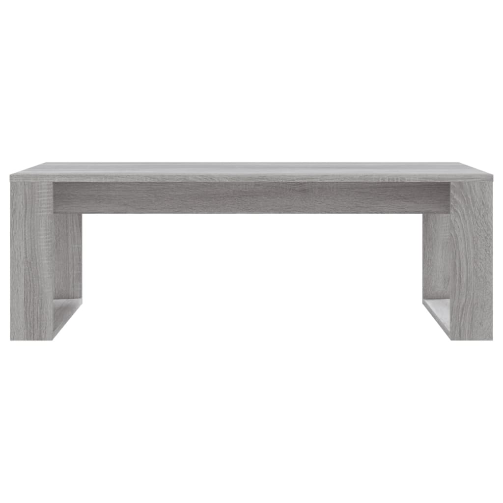 Masuta de cafea, gri sonoma, 102x50x35 cm, lemn prelucrat — imaginea 4