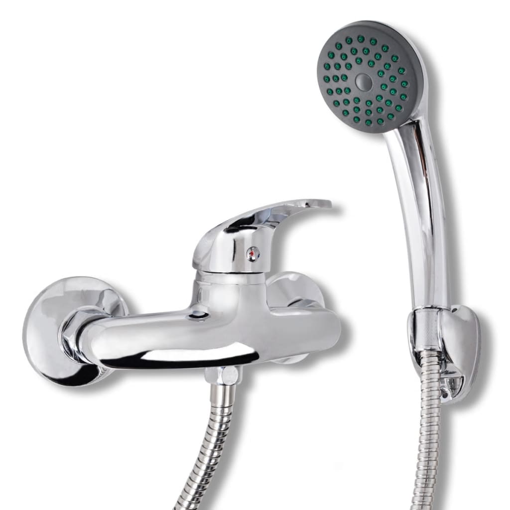 Set baterie robinet dus pentru baie, crom