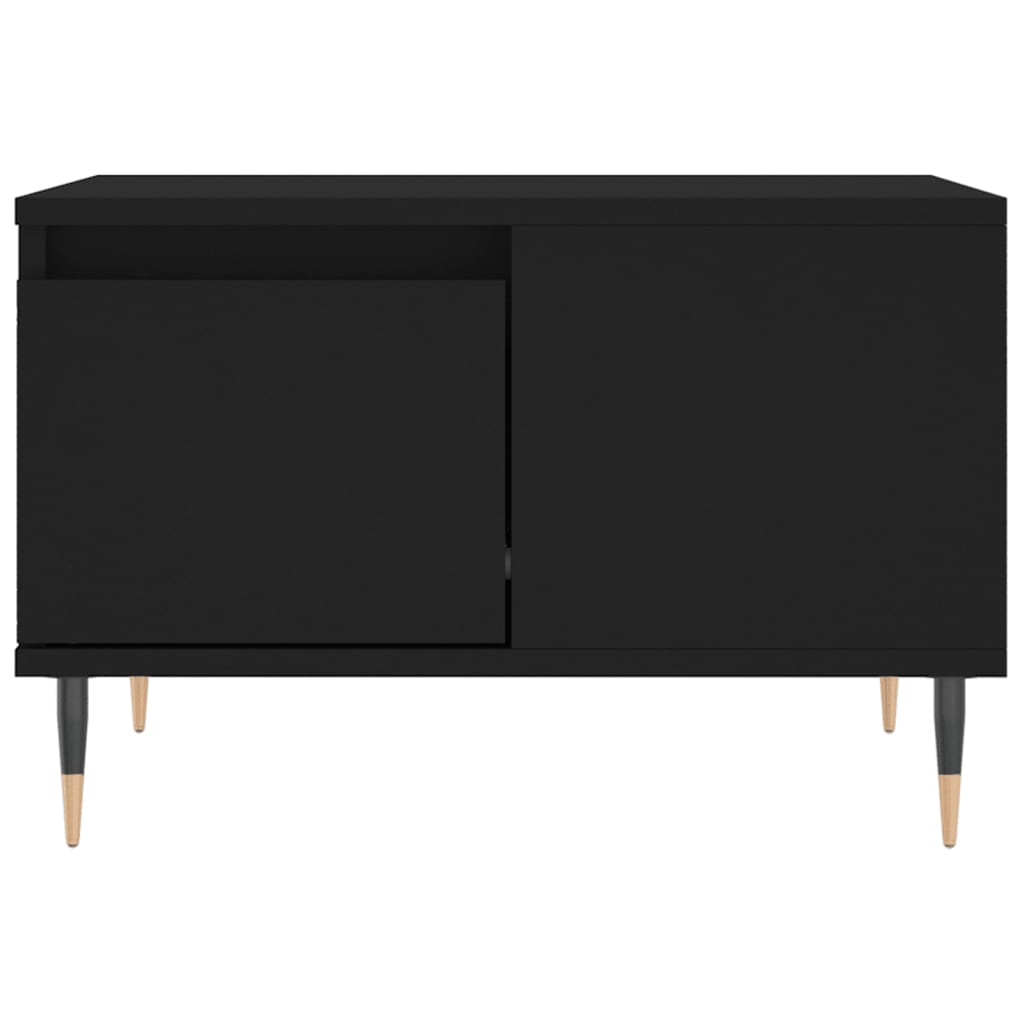 Masuta de cafea, negru, 55x55x36,5 cm, lemn prelucrat — imaginea 5