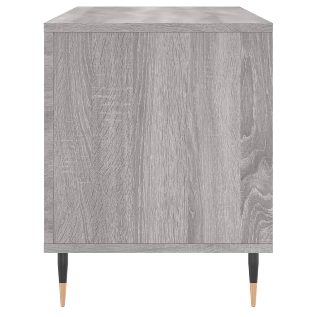 Dulap pentru discuri gri sonoma, 100x38x48 cm, lemn prelucrat — imaginea 5