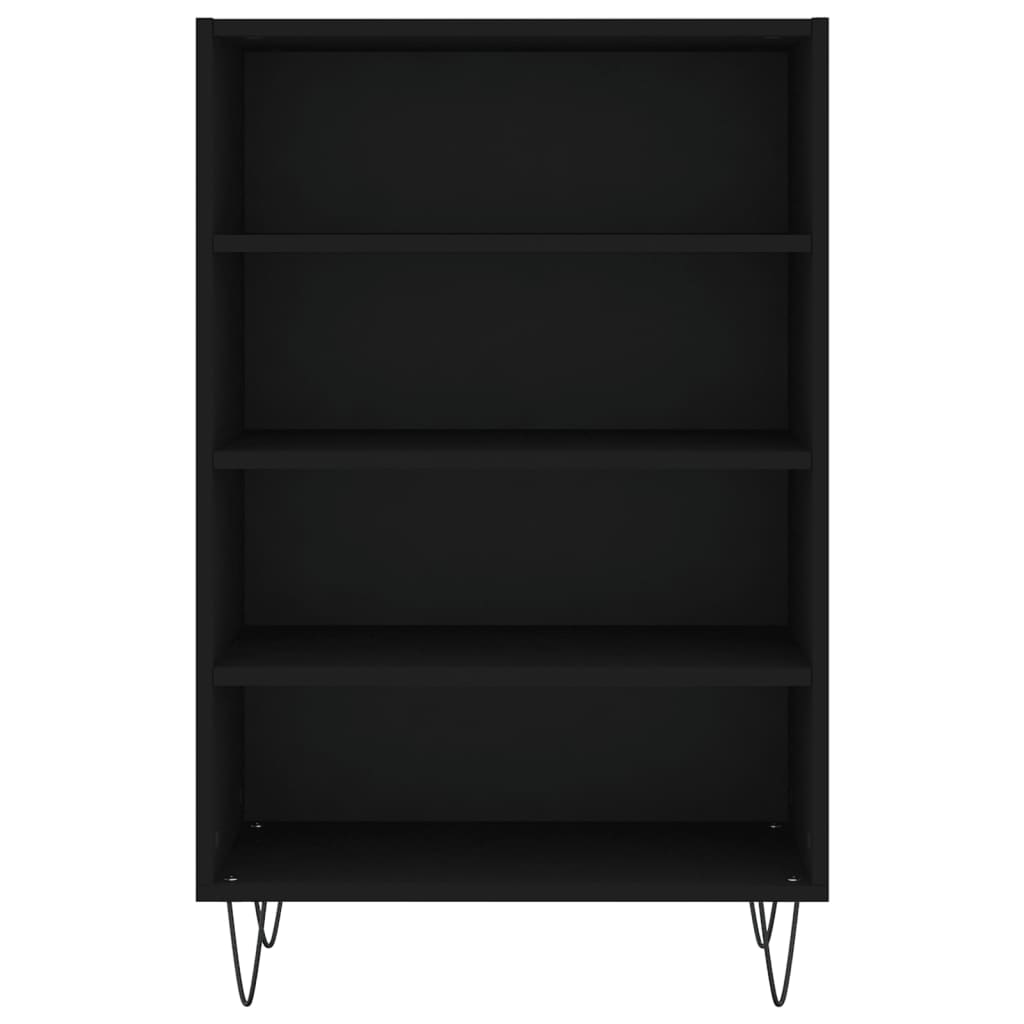 Dulap inalt, negru, 57x35x90 cm, lemn compozit — imaginea 4