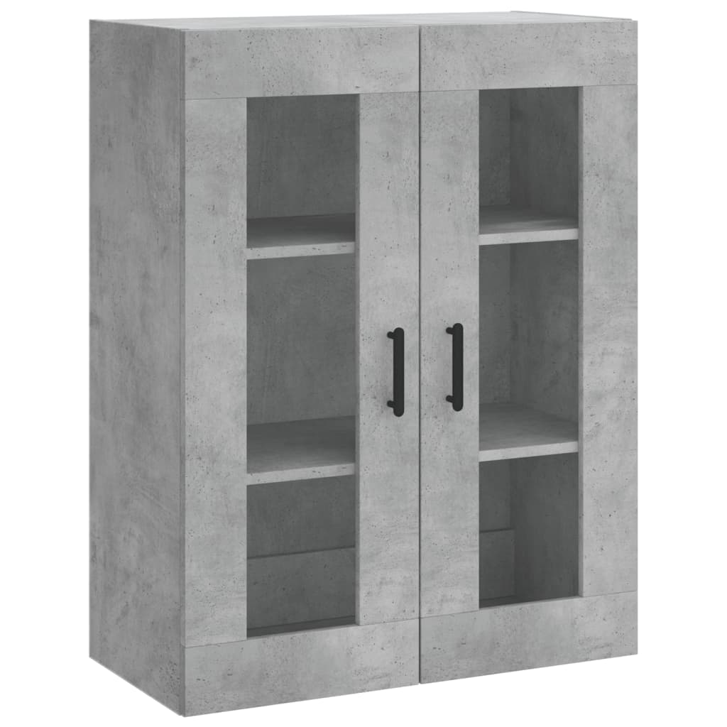 Dulap inalt, gri beton, 69,5x34x180, lemn compozit — imaginea 5