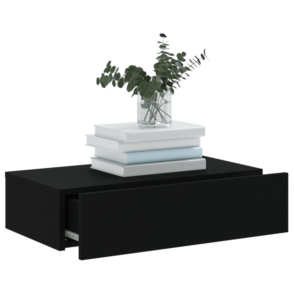 Comoda TV cu lumini LED, negru, 60x35x15,5 cm — imaginea 5