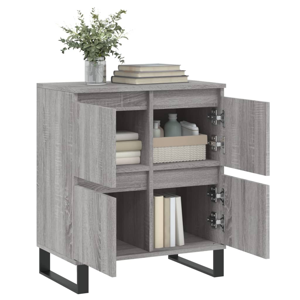Servanta, sonoma gri, 60x35x70 cm, lemn prelucrat — imaginea 4