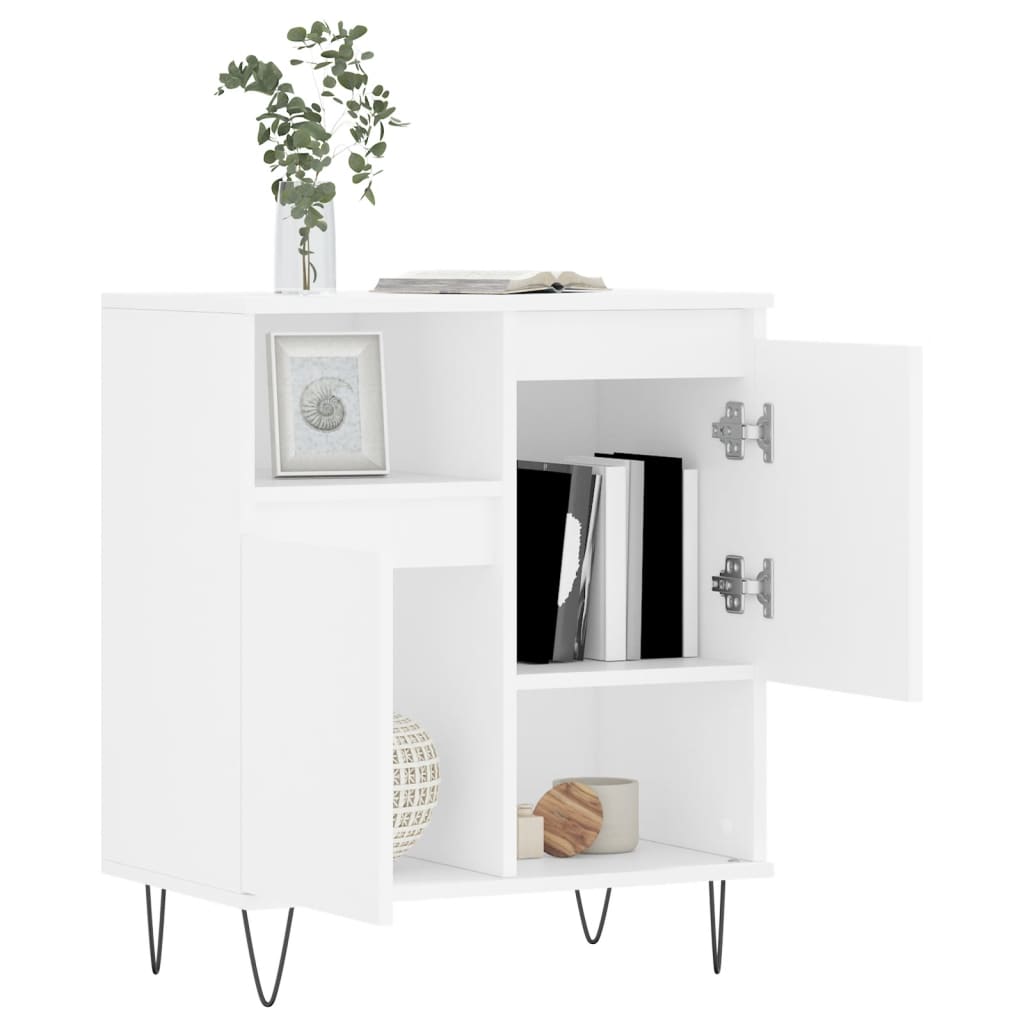 Servanta, alb, 60x35x70 cm, lemn prelucrat — imaginea 4