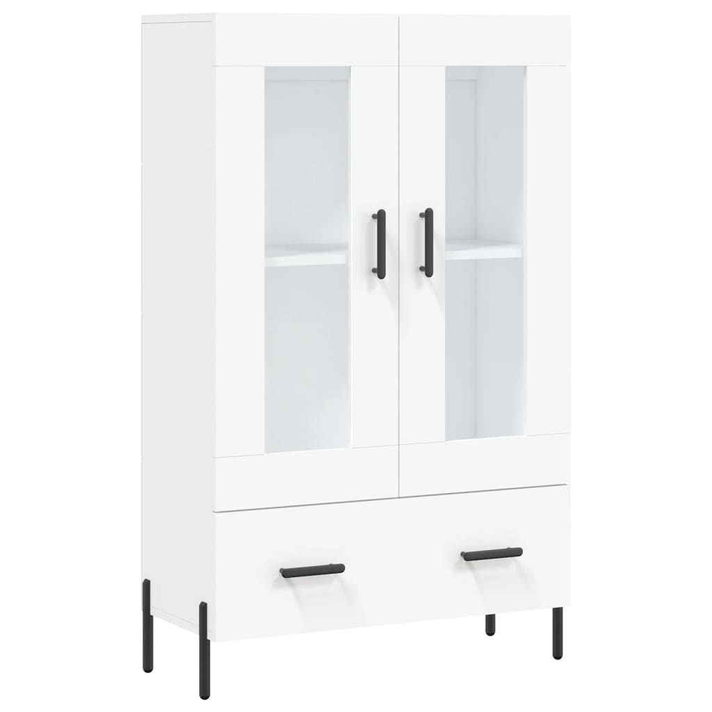 Dulap inalt, alb, 69,5x31x115 cm, lemn prelucrat