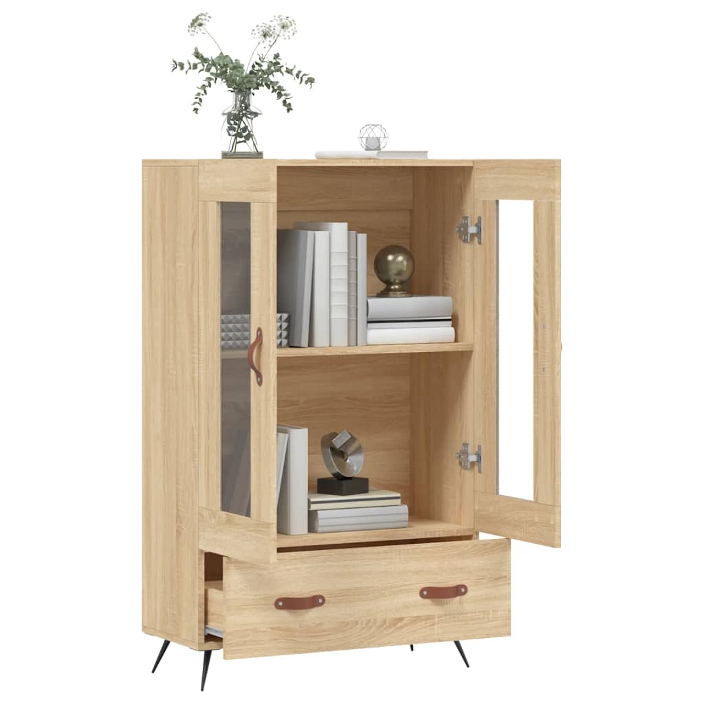 Dulap inalt, stejar Sonoma, 69,5x31x115 cm, lemn prelucrat — imaginea 4