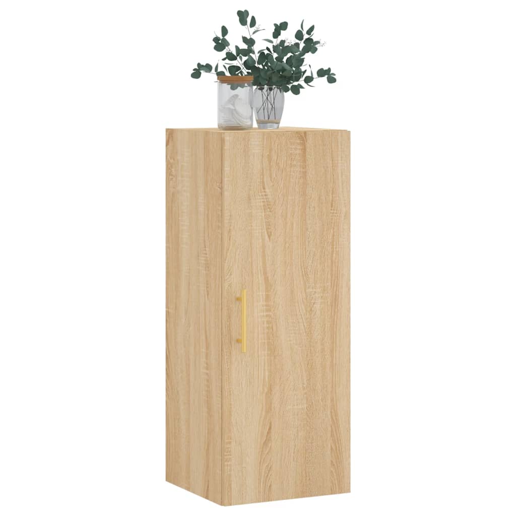 Dulap montat pe perete, stejar sonoma, 34,5x34x90 cm — imaginea 4