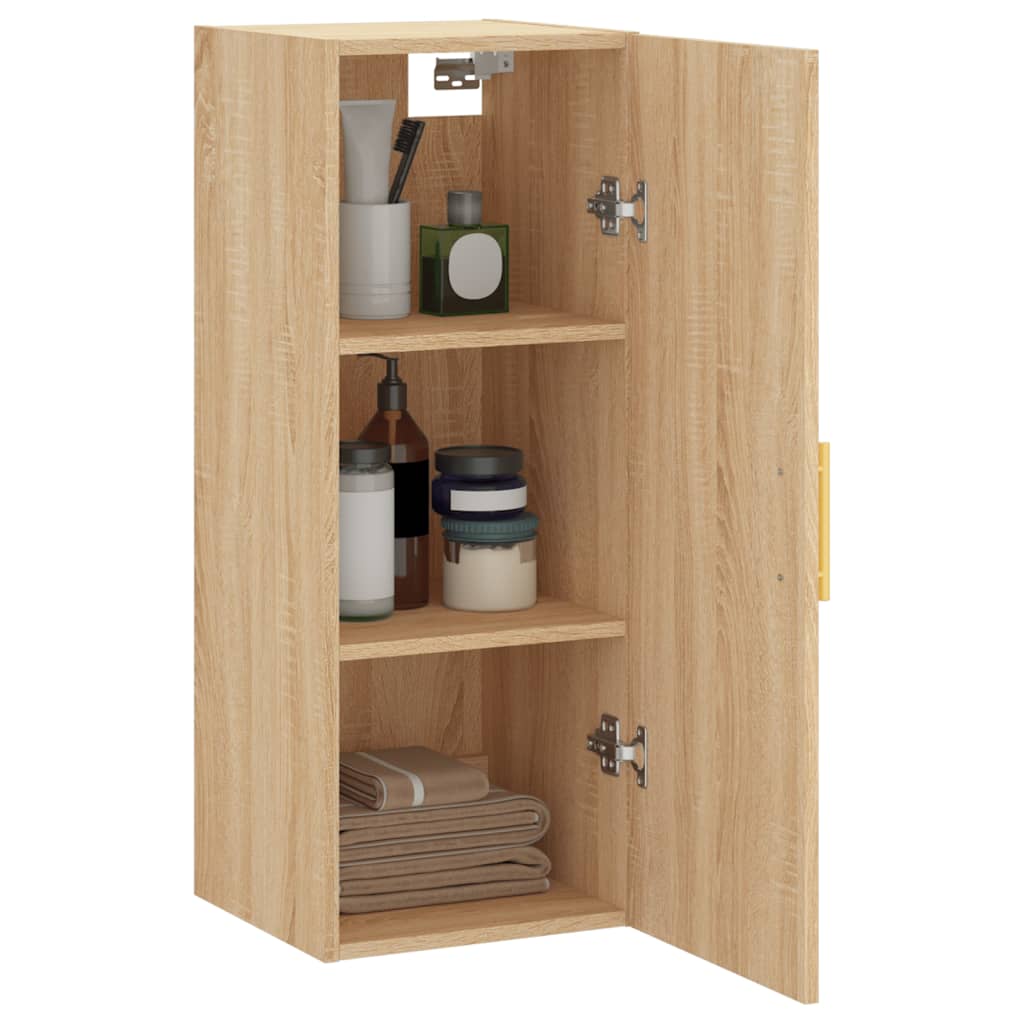 Dulap montat pe perete, stejar sonoma, 34,5x34x90 cm — imaginea 5