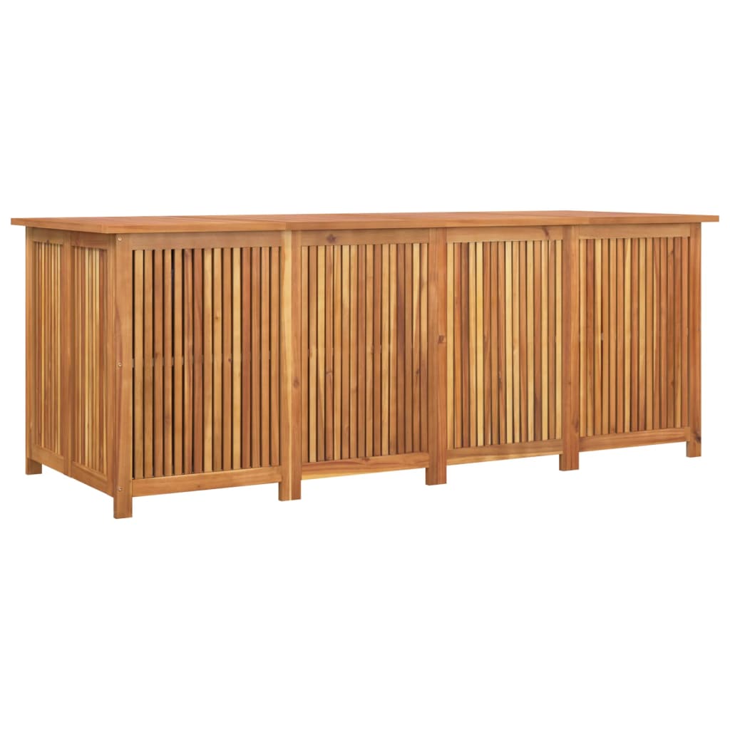 Lada depozitare gradina, 200x80x75 cm, lemn masiv de acacia