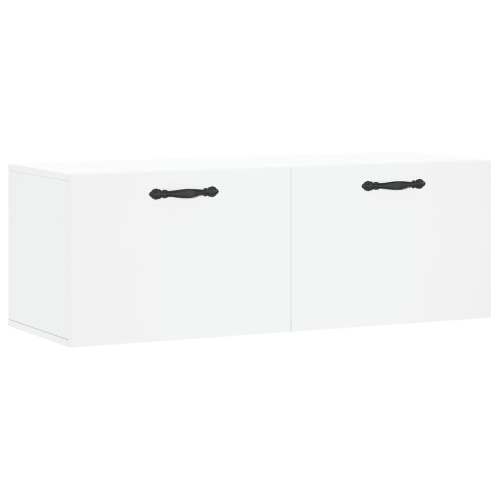Dulap de perete, alb, 100x36,5x35 cm, lemn compozit