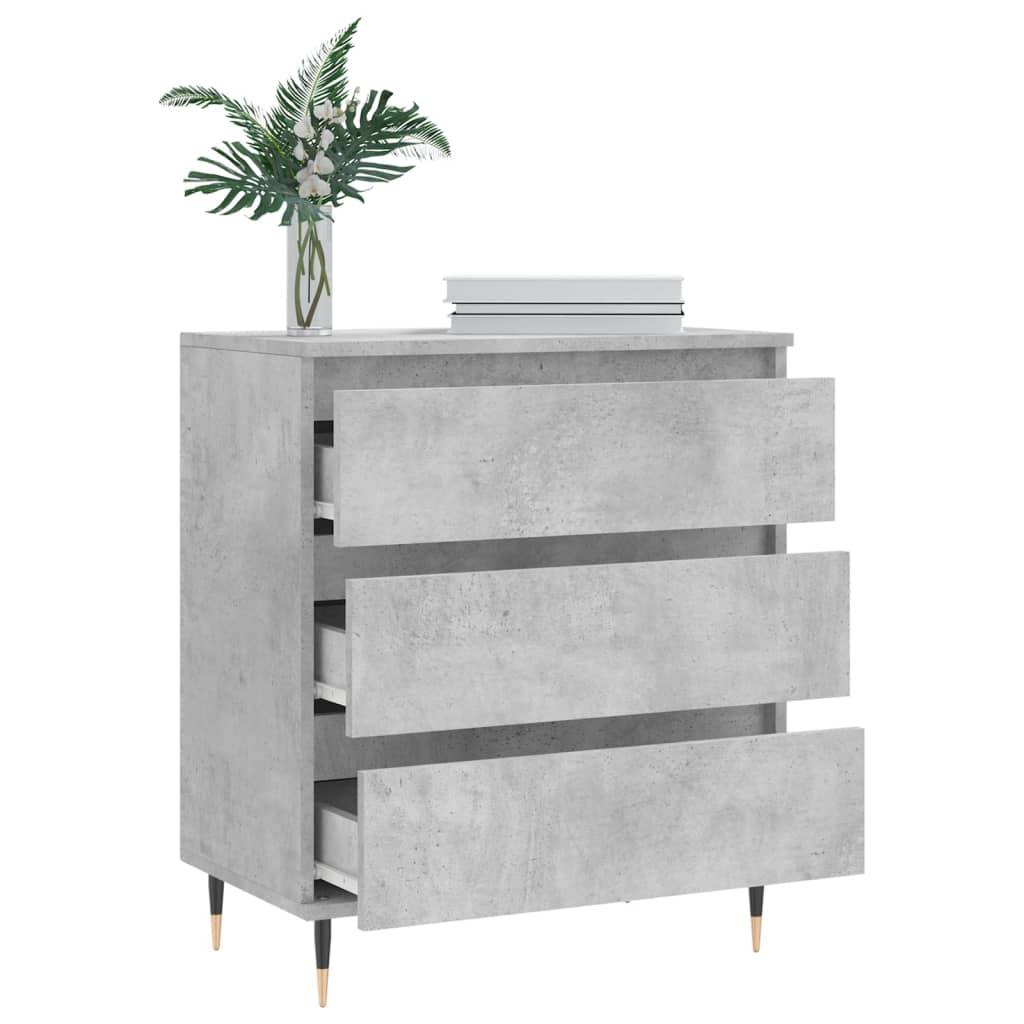 Servanta, gri beton, 60x35x70 cm, lemn prelucrat — imaginea 4