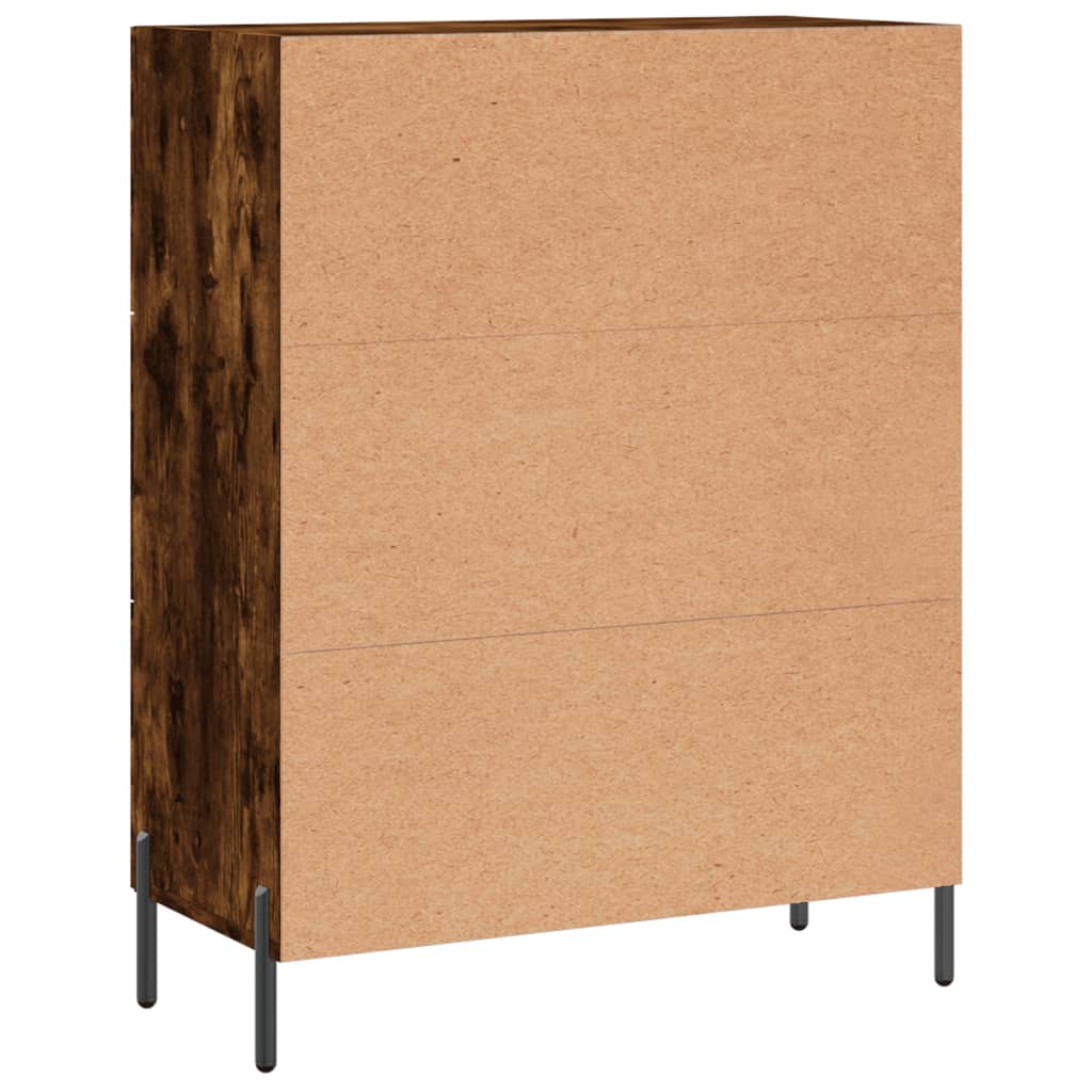 Servanta, stejar fumuriu, 69,5x34x90 cm, lemn compozit — imaginea 8