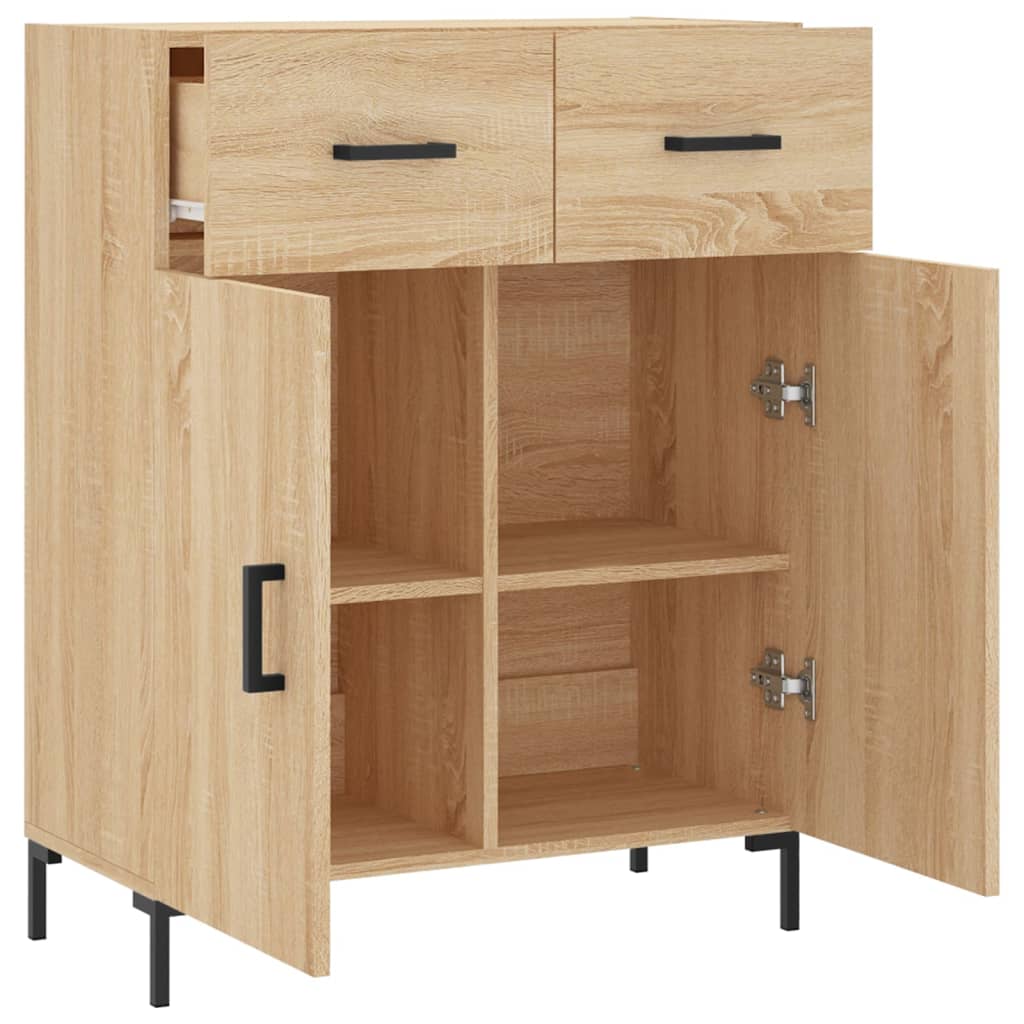 Servanta, stejar sonoma, 69,5x34x90 cm, lemn compozit — imaginea 5